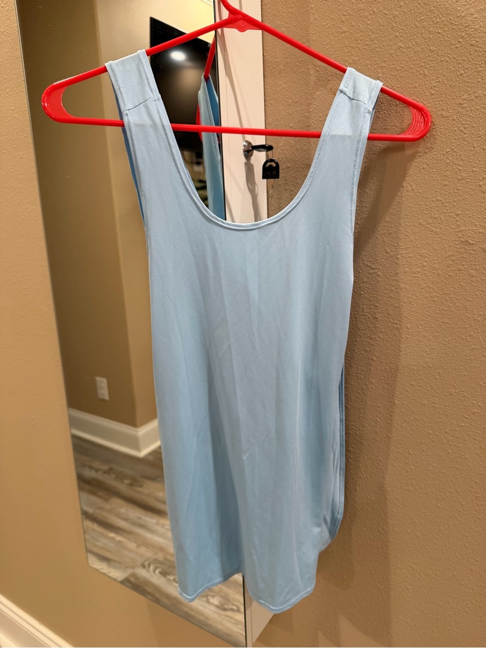 SHEIN Light Blue Scoop Neck Tank Top